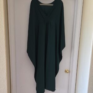 Elegant Asymmetrical Dark Green Dress